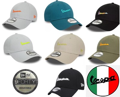 New Era 9Forty Vespa Cap – Verstellbare Strapback Mütze Mit Multi Color Logo, One Size