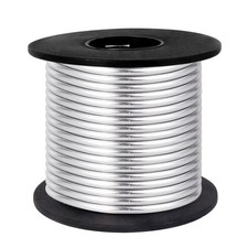 8 Gauge Aluminum Wire for Craft, 32.8 Feet 3mm Silver Bendable Flexible Alumi...