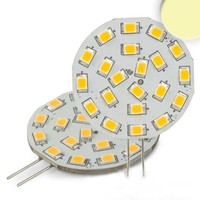 LED Stiftsockel-Platine 21SMD, Pin Seitlich, 12V Ac/Dc, G4, 3W 3000K 310Lm 120°,