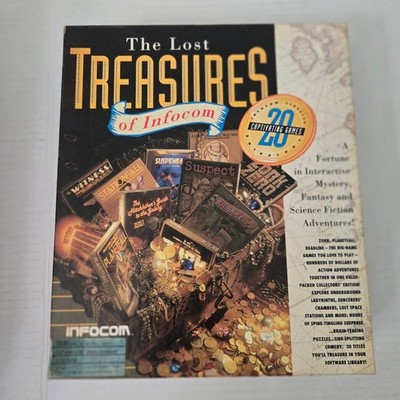 VTG 1991 The Lost Treasures of Infocom PC Big Box 3.5 5.25 Complete Maps Zork
