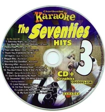 SEVENTIES HITS KARAOKE CDG DISC CHARTBUSTER MUSIC CD 5093-03 1970s soft rock
