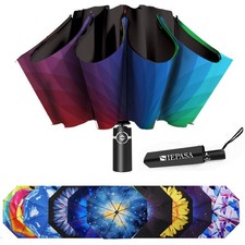 Inverted Umbrella, Large Windproof Compact Umbrellas for Rain  Sun, Compact ...