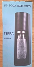 SodaStream Terra Sparkling Water Maker Black With 1 CO2 Cartridge Great Gift