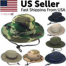 Boonie Hat Camo Wide Brim Bucket Sun Hat Mesh Breathable Fishing Hunting Men