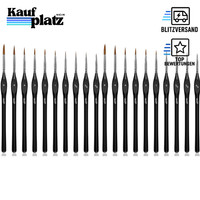 Pinselset 10 StüCk FüR Acryl Aquarell Modellbau Malen Schwarz KüNstler
