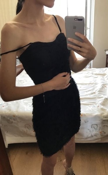 Women Cacharel Dress Black Silk Other