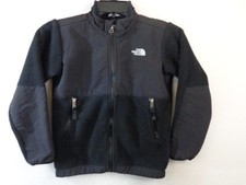 The North Face Fleece Jacket Boy's 6 Black Full Zip Mock Neck