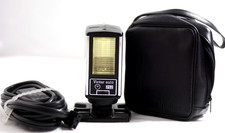 VIVITAR 252 CAMERA FLASH WITH PC CORD, AC CORD, CASE TESTED EXC