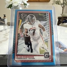 2025 Panini Donruss Optic - Aqua #118 Bijan Robinson /349 Falcons
