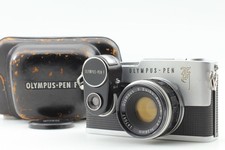 Meter Works Near MINT Olympus Pen F Half Frame film Camera 38mm f1.8 Lens JP