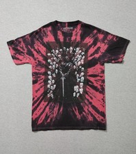 Post Malone T-Shirt Men's M. Live Concert 2019 Red Black Tie Dye Skulls Graphic 