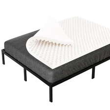 1-Inch Soft Foam Toppers with Convoluted Egg Shell Design | Extends Mattress Top