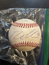 Nathan Lukes Signed Autographed Game Used Minor League Baseball Blue JAYS
