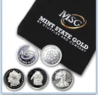 5 x 1 Gram .999 Fine Silver Rounds in Stylish Jewelry Pouch by Mint State Gold