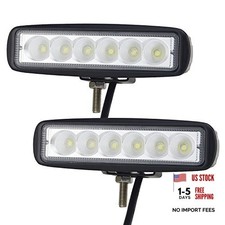 6 Led Work Light Bar - 2pcs 18w Flood Led Lamp For Vehicle 6 2x18 F