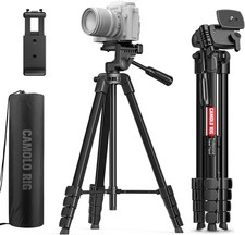 67"/171cm Travel Tripod For Phone Camera Pan Handle Mount Plate Quick Release US