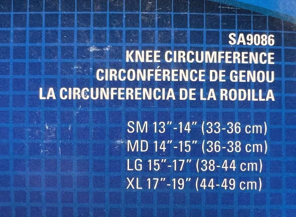 Envoltura de rodilla SportAid negra X-grande (17-19" rodilla circ.) Foto 2 de 2
