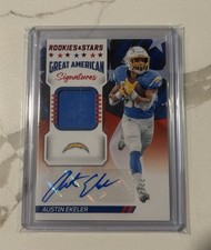 2022 Panini Rookies & Stars Great American Signatures Ekeler #GA-AE /75 Auto Pa…