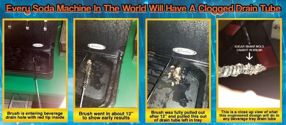 Versátil cepillo de tubo de drenaje de fuente de soda de 5 pies con eliminación de serpiente de azúcar sin esfuerzo Foto 3 de 4