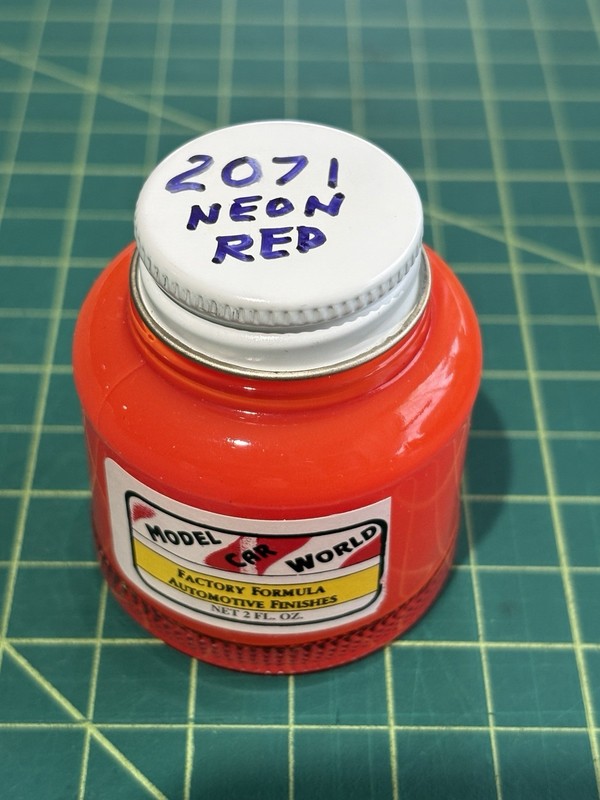 MCW Model Car World Lacquer Enamel Paint NEON RED (Marlboro Red) #2071