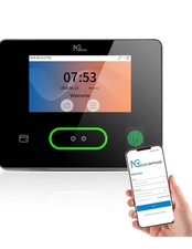 NGTeco NG-TC3 Cloud Time Clock 4-in-1 Face Fingerprint RFID PIN WiFi No Fee