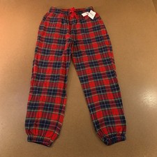 Old Navy Womens Small Red Plaid High-Waisted Printed Flannel Pajama Jogger NWT