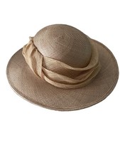 SEEBERGER Damenhut Beige mit Schleife