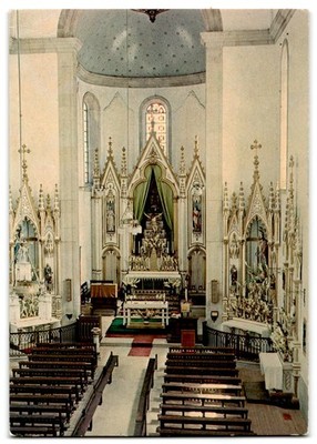 Interior Igreja Matriz Vila Nova de Tazem Portugal Postcard
