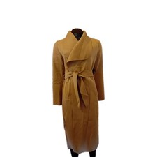 New Italian Fawn Wrap Belted Coat Size 10/12