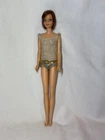 Vintage 1967 Casey Doll #1180 w Gold Swimsuit TNT Barbie Mattel + 1 earring