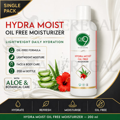 Hydra Moist Oil Free Moisturizer 200ml Paraben Free Lotion - OXI9 ESSENTIALS