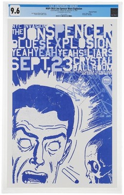2002 Jon Spencer Blues Explosion Portland Original Concert Poster 11x17'' CGC 9.6