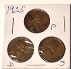 1925 P, D, S Lincoln Wheat Cent, Penny, Fine