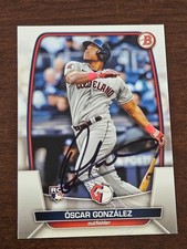 2023 Bowman OSCAR GONZALEZ Guardians In-Person Signed  AUTO