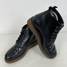 Timberland Bluebell Lane Black Patent Leather Ankle Wedge Boots Waterproof UK5