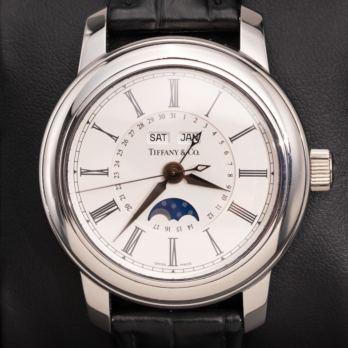 Tiffany & Co. Watch Triple Calendar 39mm Platinum The Tiffany Mark