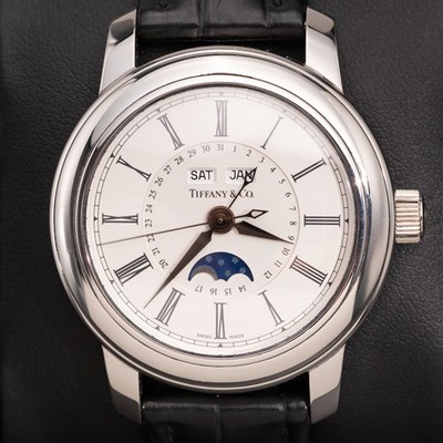 Tiffany & Co. Watch Triple Calendar 39mm Platinum The Tiffany Mark