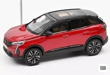 1/43 Scale Car Peugeot 3008 GT Black Pack 2020 Ultimate Red Japan