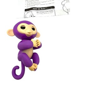 Fingerlings Interactive Purple Mia the Monkey WowWee Instructions Included