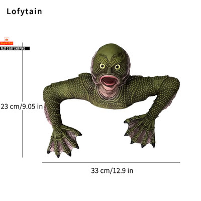 Creature from the Black Lagoon Grave Figur Model Cosplay Lizard Man Monster Roo