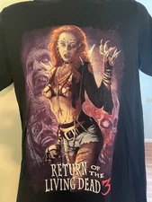 Return of The Living Dead 3 Julie's Hunger retro black T-shirt QT2497