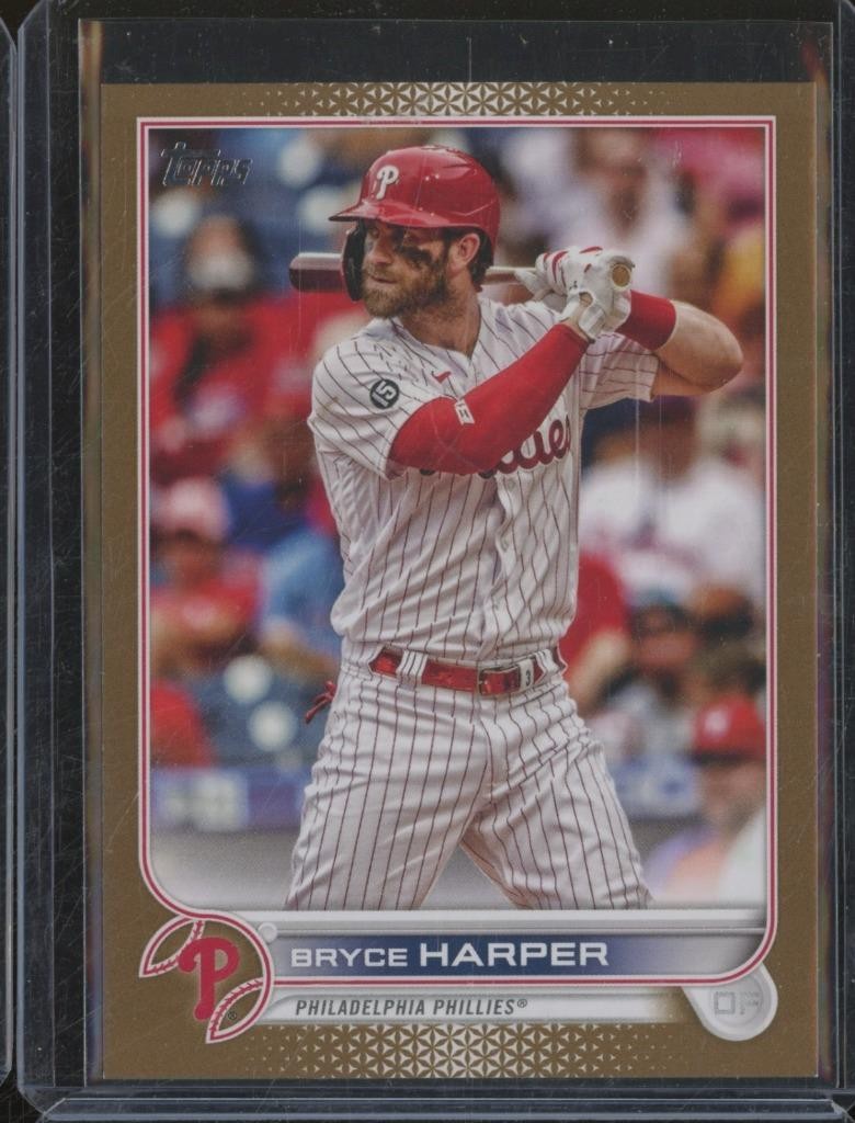 2022 Topps Series One BRYCE HARPER #250 Gold Parallel /2022 Phillies JA905