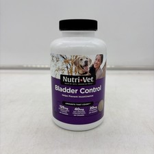Nutri Vet Dog Bladder Control Supplement for Incontinence Chewable Tablets