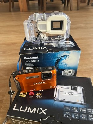 Digitalkamera Panasonic Lumix DMC-FT3 mit Unterwassergehäuse DMW-MCFT3, sehr gut