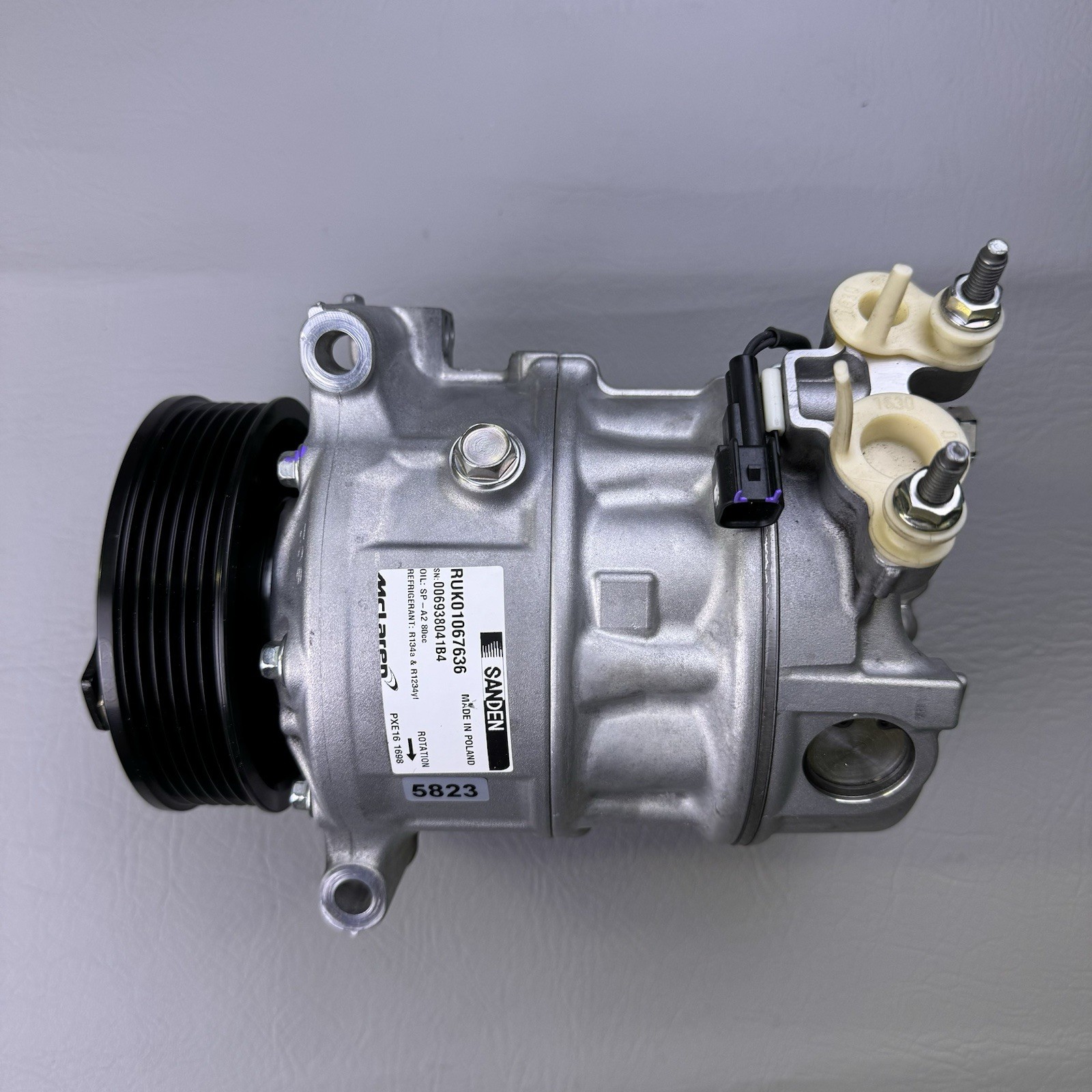 McLaren 570 720S GT A/C Compressor Pump Sanden Belt Driven RUK01067636 OEM