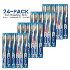 24-PACK Oral-B CrossAction Gentle Clean Manual Toothbrush 35 Extra Soft Bristles