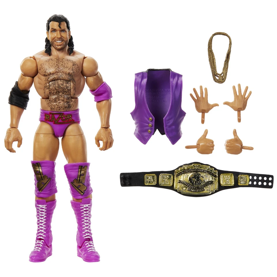Razor Ramon (Púrpura) - Figura de Lucha de Juguete WWE From the Vault Serie 4 Foto 3 de 3