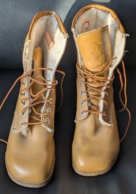 Vintage INOUK Shearling Lined 11 D Winter Boots Made In Canada 