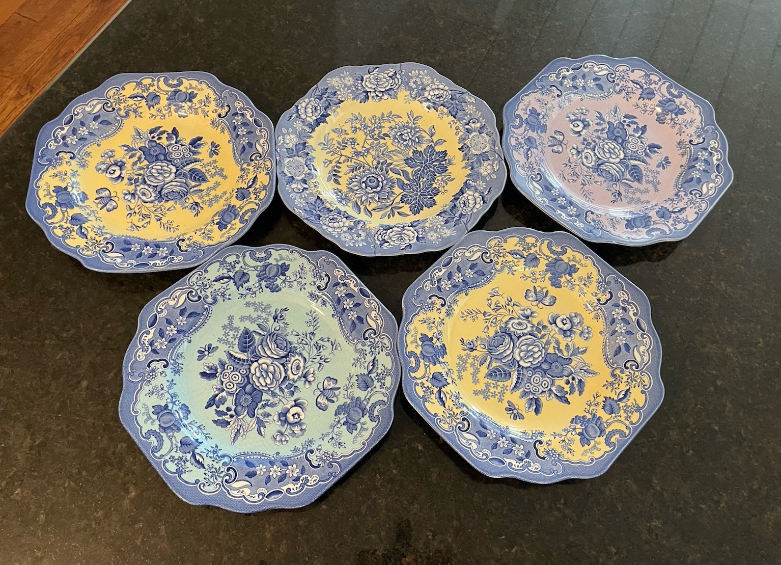 (5) Spode Archive & Garden Collection Mixed Lot of Accent/De