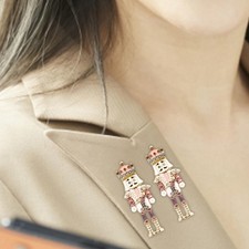 Fashion Cartoon Soldier Stud Earrings Sophisticated for Dating Party Wedding